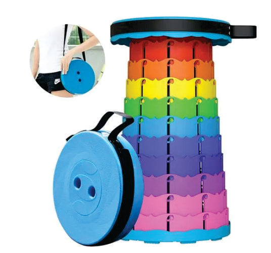 Daily Mart® Portable Rainbow-Colored Telescopic Stool